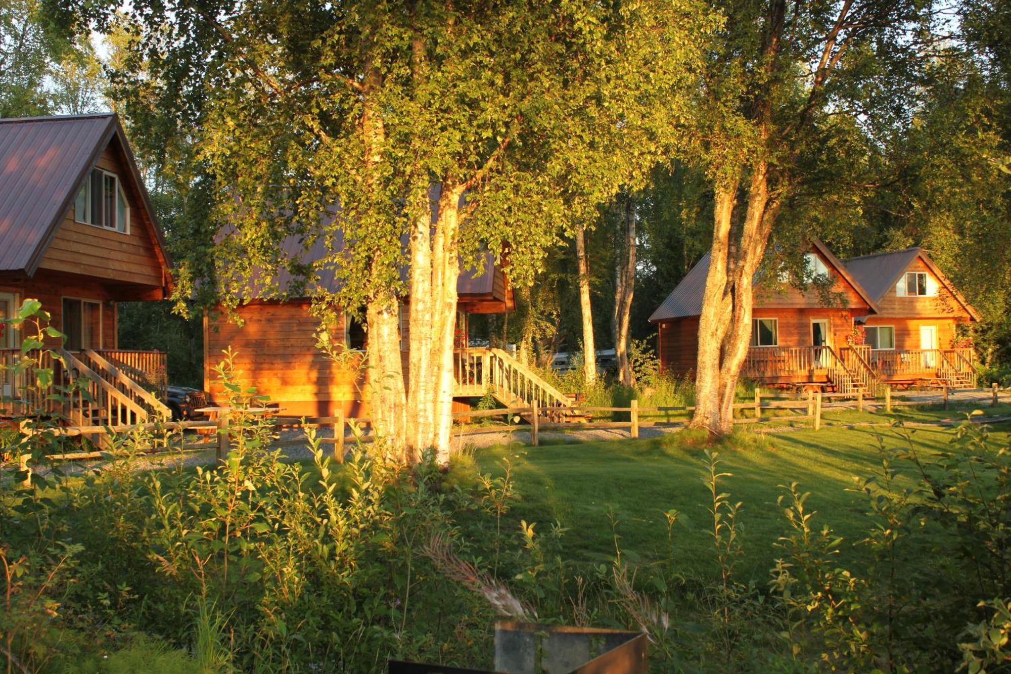 Susitna River Lodging, Riverside Cabins タルキートナ エクステリア 写真