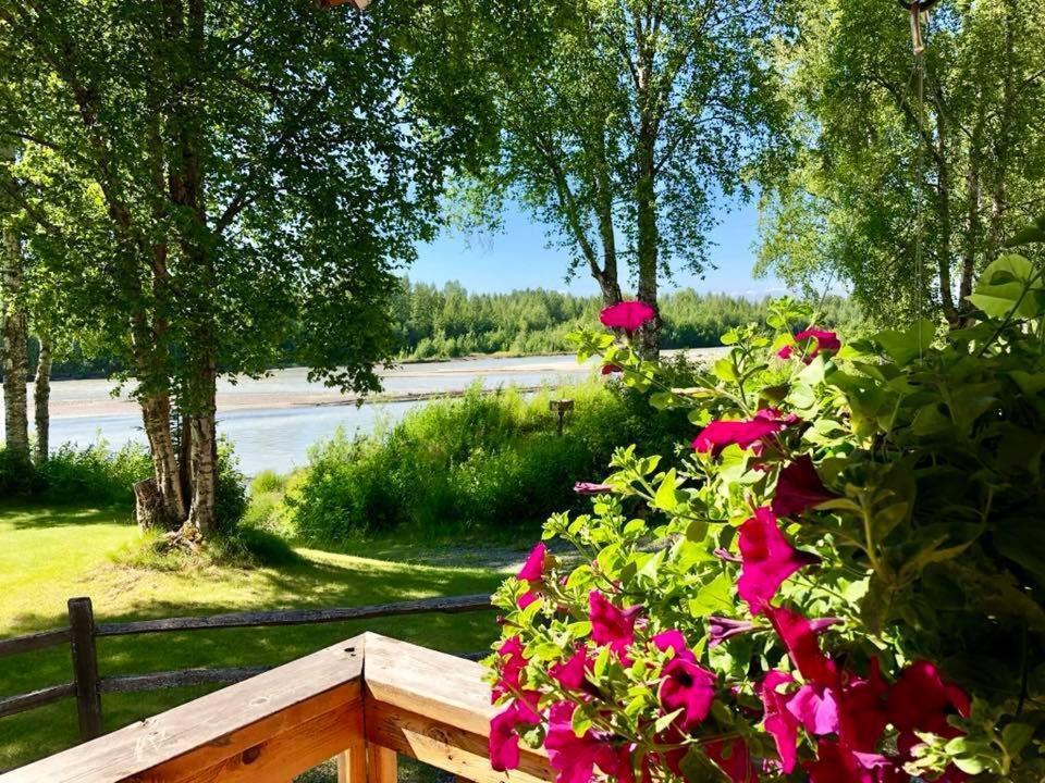 Susitna River Lodging, Riverside Cabins タルキートナ エクステリア 写真